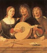 Giovanni Lanfranco Lute curriculum has five strings and 10 frets oil painting artist